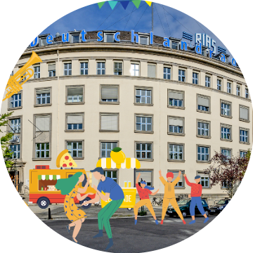 Illustration zum Sommerfestival in Berlin