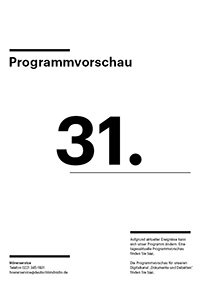 Bild mit der Aufschrift "Programmvorschau 31"