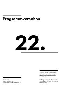 Bild mit der Aufschrift "Programmvorschau 22"